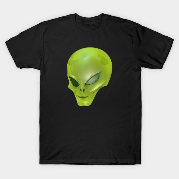Yellow Alien Creature T-Shirt by The Black Panther